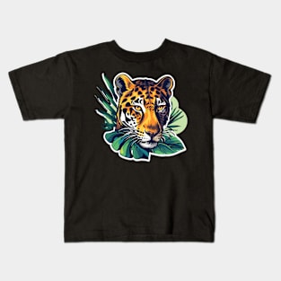 Tiger Face Jungle Kids T-Shirt